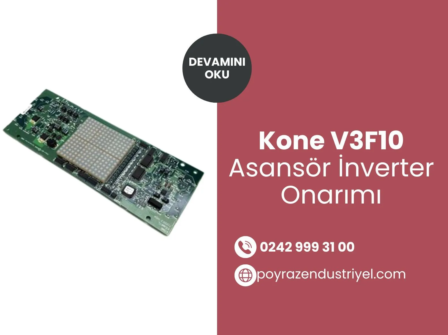 Kone V3f10 Asansör İnverter Onarımı